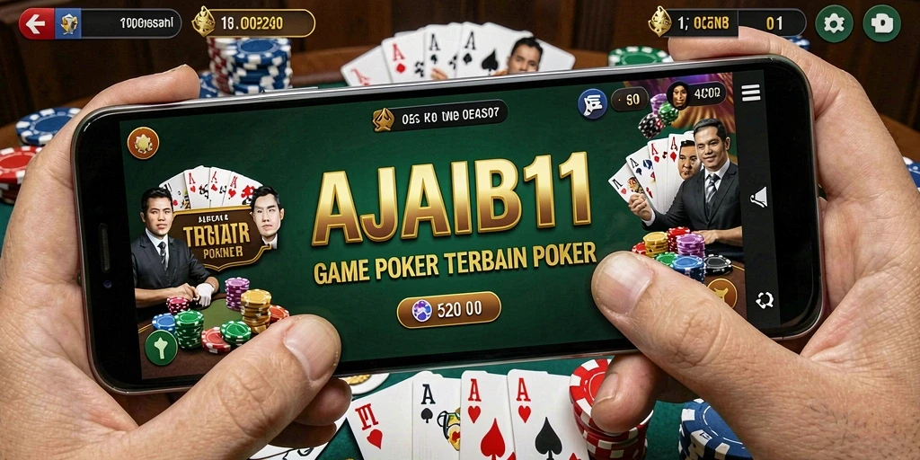 Tampilan gameplay Poker yang menarik di AJAIB11.