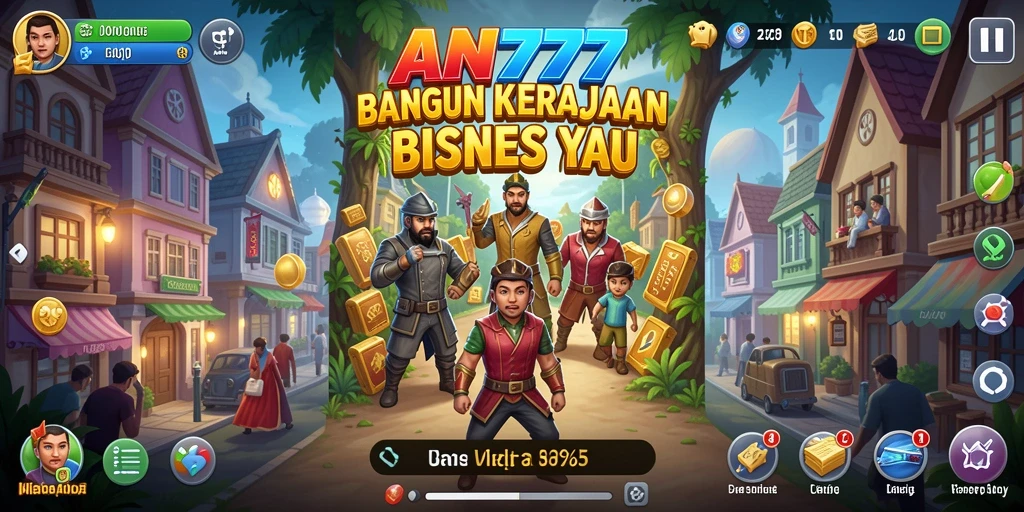 Screenshot utama AN777 menampilkan gameplay yang menawan dan strategis.