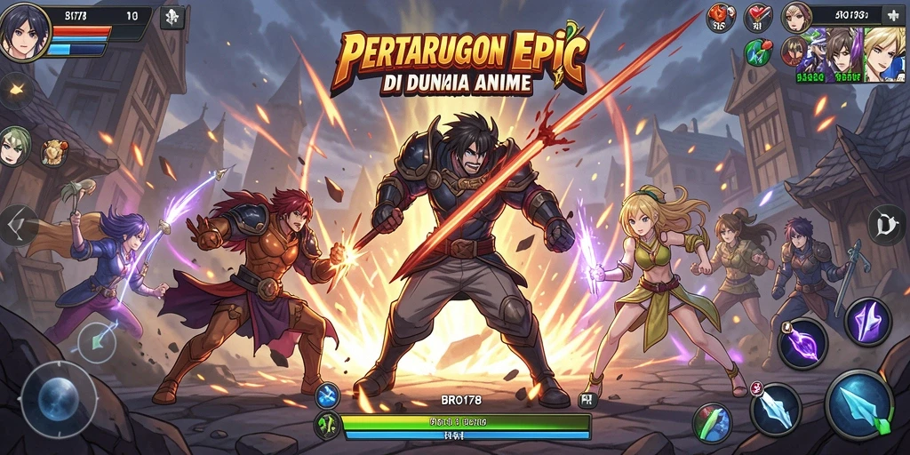 Gameplay seru di BRO178 dengan karakter anime ikonik.