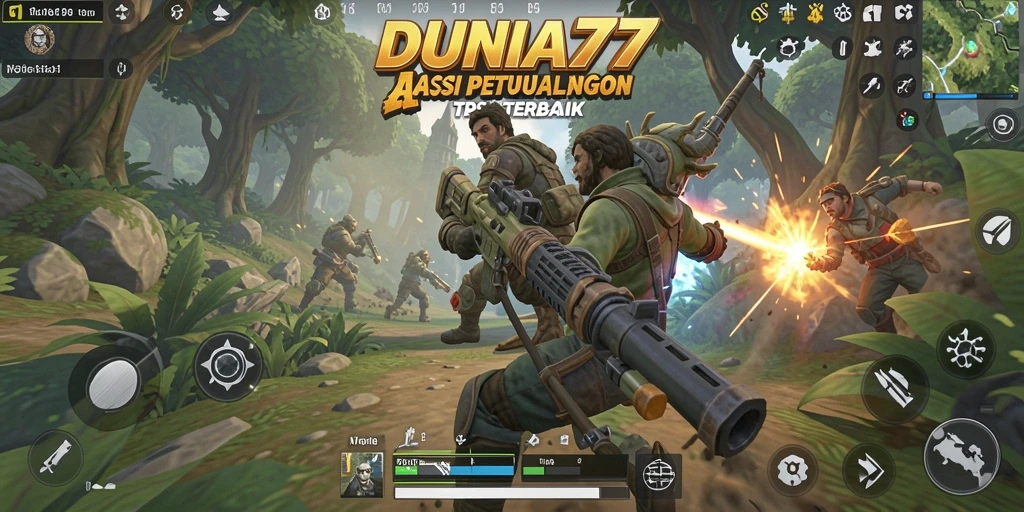 Tangkapan layar gameplay DUNIA77 yang menegangkan dan penuh aksi.