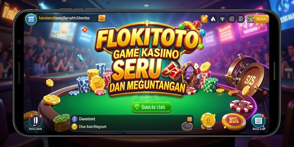 Tampilan permainan Kasino yang mendebarkan dari FLOKITOTO.