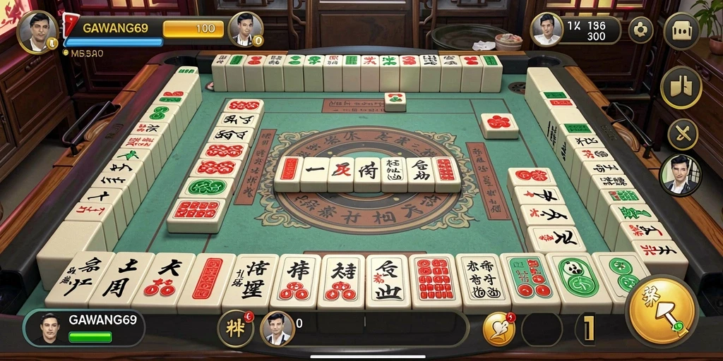 Screenshot GAWANG69 menampilkan aksi seru dalam permainan Mahjong.