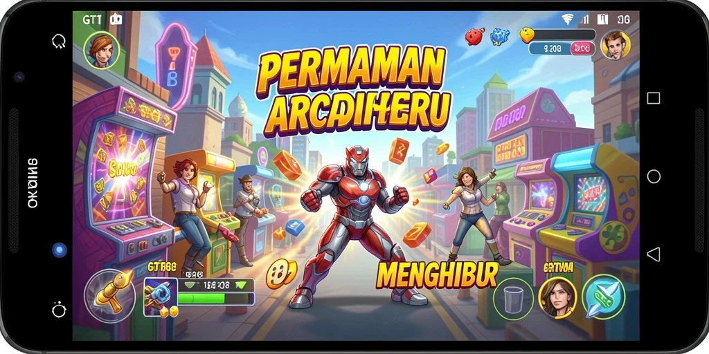 Screenshot gameplay GT108 yang penuh aksi dan keseruan.