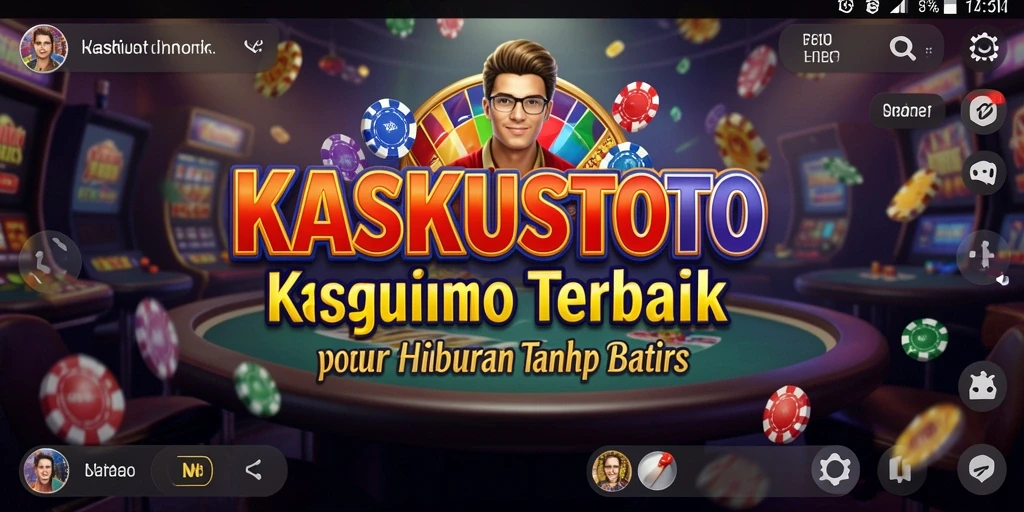 Tampilan gameplay KASKUSTOTO yang menampilkan suasana kasino yang mendebarkan.