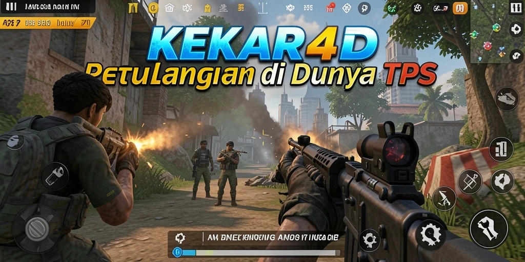Tampilan gameplay KEKAR4D dengan aksi seru di medan tempur.