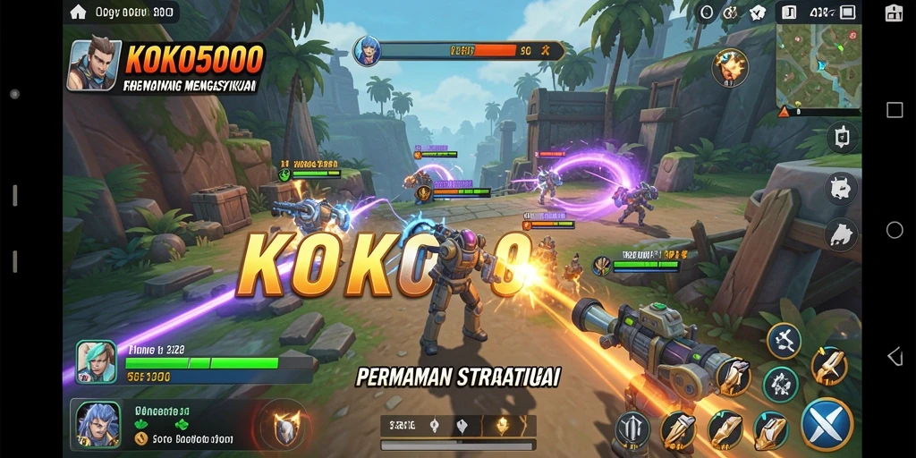 Tampilan gameplay KOKO5000 yang menarik dan strategis.