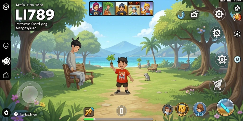 Tampilan gameplay LI789 yang cerah dan menarik penuh dengan tantangan.