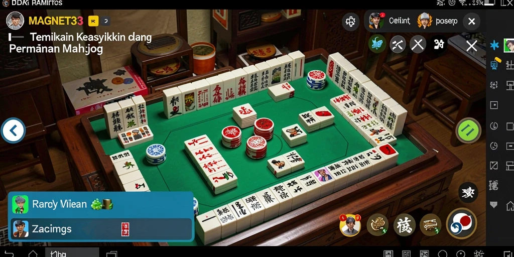 Screenshot gameplay MAGNET33 menampilkan tantangan seru dari Mahjong.
