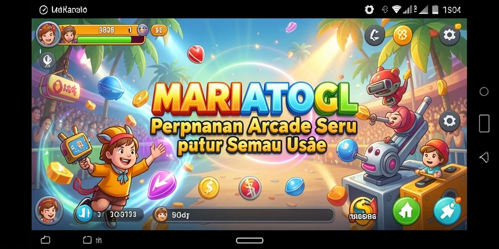 Tampilan seru gameplay MARIATOGL dengan grafis menarik.