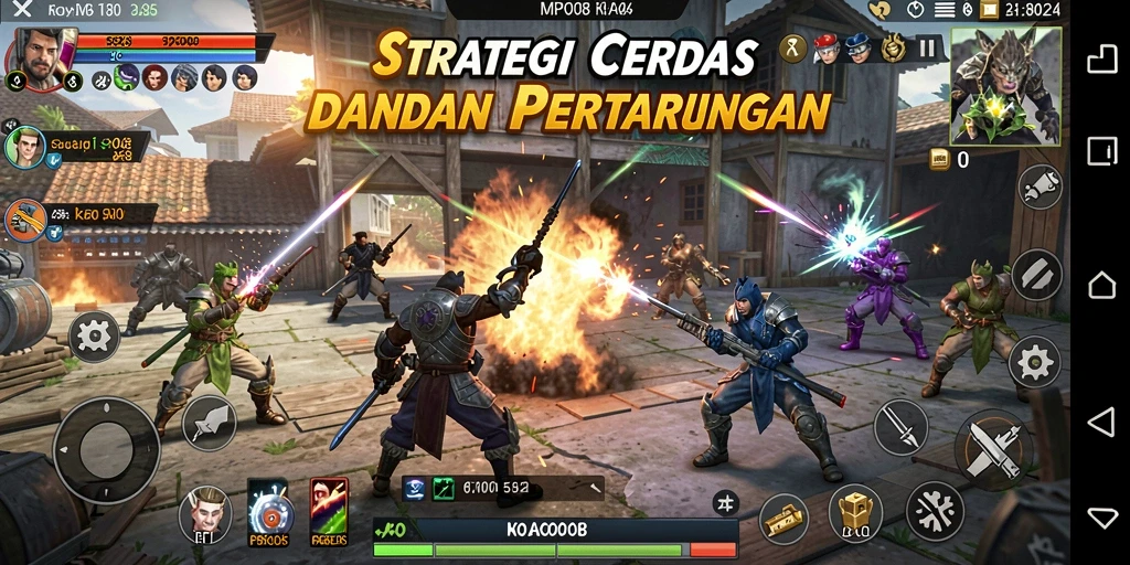 Screenshot MPO08 menampilkan pertempuran strategi yang intens.