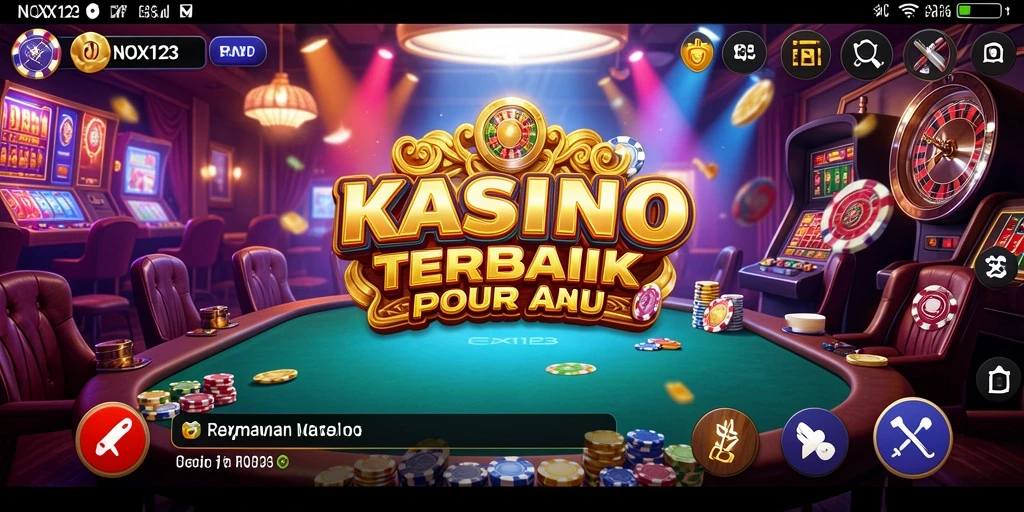 Tampilan gameplay Kasino yang menakjubkan dan mendebarkan.