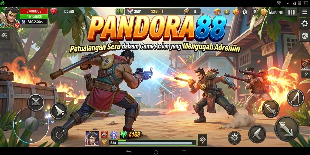Screenshot gameplay PANDORA88 menampilkan aksi yang mendebarkan dan grafis yang menawan.