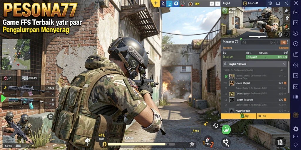 Gameplay PESONA77 menampilkan aksi tembak-menembak yang mendebarkan dan grafis realistis.
