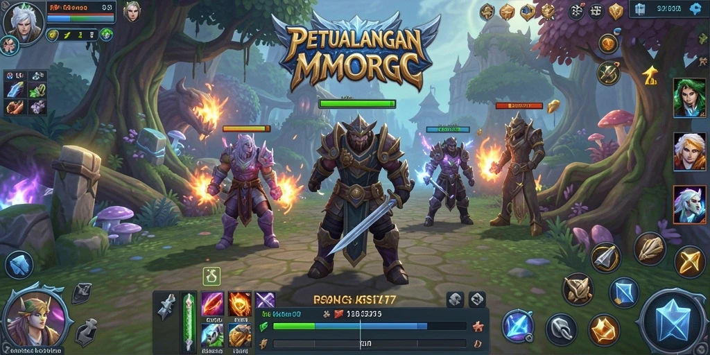 Screenshot RICIS77 menampilkan aksi seru dalam petualangan MMORPG.