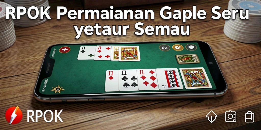 Tampilan gameplay Gaple yang mengasyikkan di RPOK.