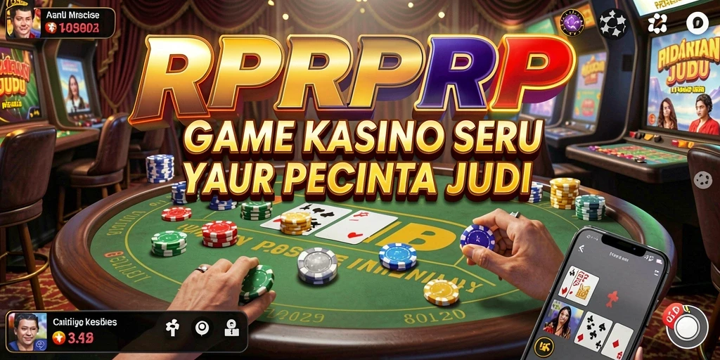 Tampilan gameplay RPRPRP dengan suasana kasino yang mendebarkan.