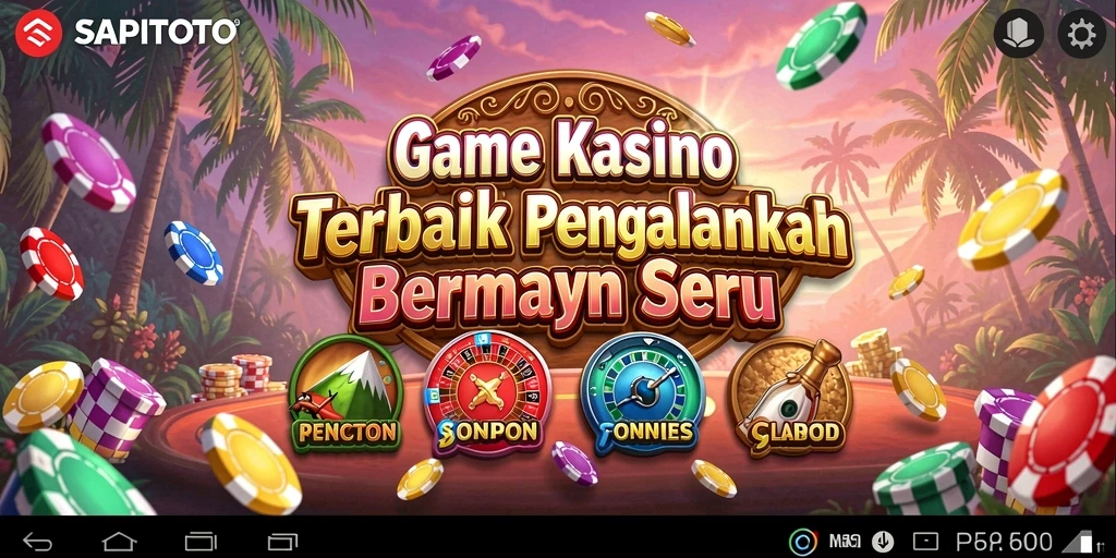Screenshot gameplay SAPITOTO menunjukkan keseruan bermain kasino yang tak tertandingi.