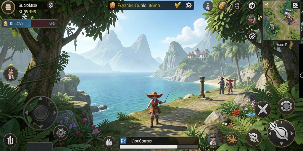 Screenshot utama SL999 menampilkan adegan gameplay intens dari simulasi yang mendalam.