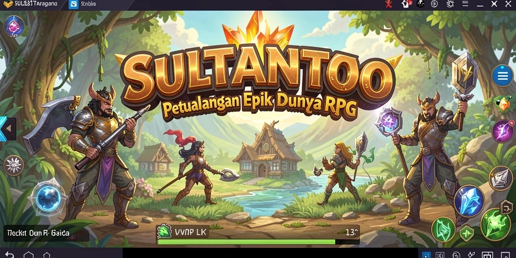 Screenshot SULTANTOTO menampilkan aksi pertarungan yang mendebarkan di dunia RPG.
