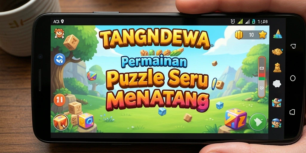 Tampilan gameplay TANGANDEWA dengan tantangan Puzzle yang seru.