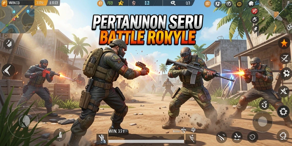 Tangkapan layar dari gameplay <strong>WIN33</strong> menunjukkan aksi pertarungan yang mendebarkan.